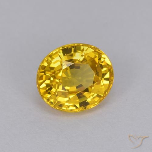 Safira Laranja Dourado Profundo Natural 1.01ct, oval, VVS