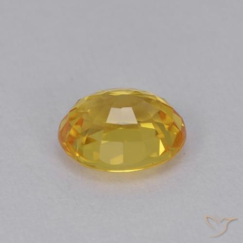 Safira Dourado Natural 0.99ct, oval, VVS