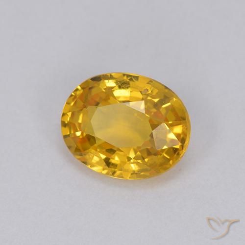 Safira Dourado Natural 0.98ct, oval, VVS