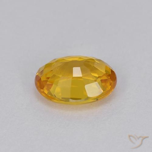 Safira Dourado Natural 0.98ct, oval, VVS