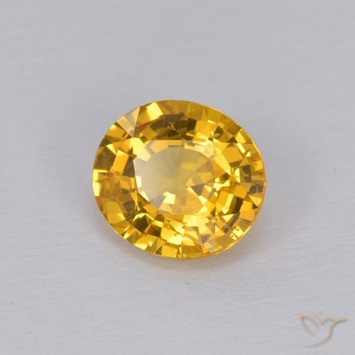 Safira Dourado Escuro Natural 1.05ct, oval, VVS-VS