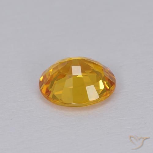 Safira Dourado Escuro Natural 1.05ct, oval, VVS-VS