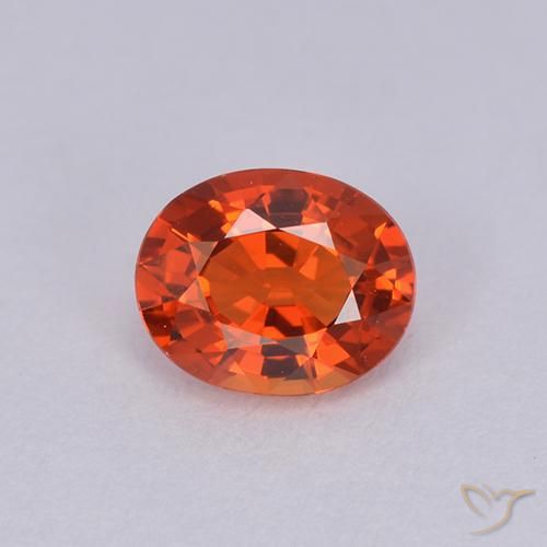 0.88ct Natural Vermelho Carmesim Brilhante Safira, oval, VVS