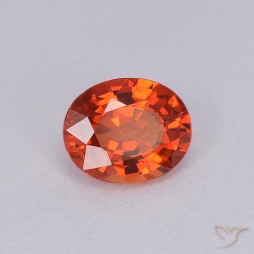 Safira Vermelho Carmesim Brilhante Natural 0.88ct, oval, VVS