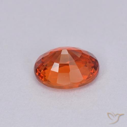 Safira Vermelho Carmesim Brilhante Natural 0.88ct, oval, VVS