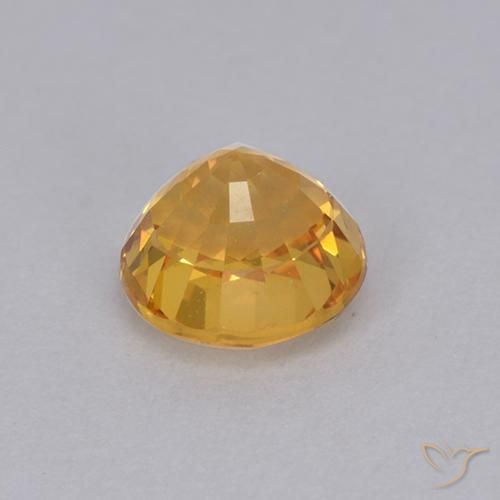 Safira Ouro Natural 1.05ct, Redondo, VVS