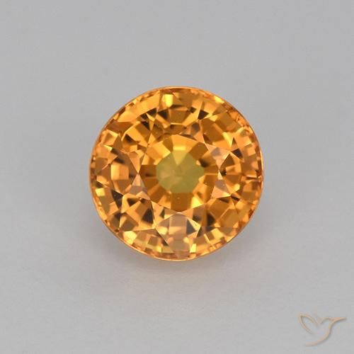 1.17ct Natural Ouro Safira, Redondo, VVS