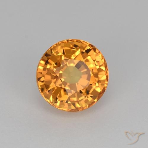 Safira Ouro Natural 1.17ct, Redondo, VVS