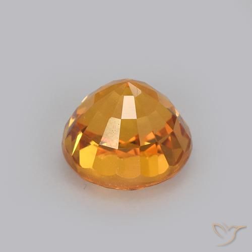 Safira Ouro Natural 1.24ct, Redondo, VVS