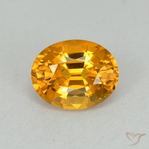 1.15ct Natural Dourado Escuro Safira, oval, VVS