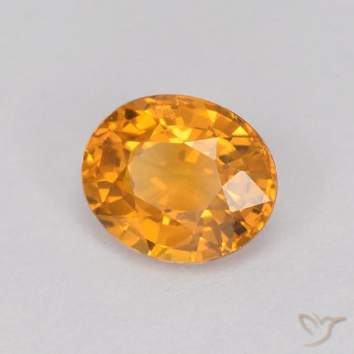 Safira Ouro Natural 1.07ct, oval, VVS