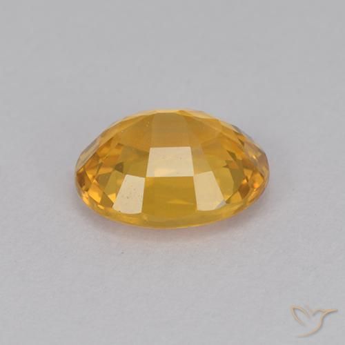 Safira Dourado Escuro Natural 1.11ct, oval, VVS