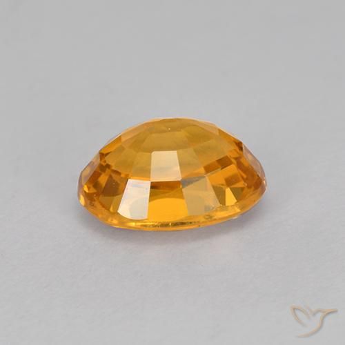 Safira Laranja-Ouro Natural 1.03ct, oval, VVS