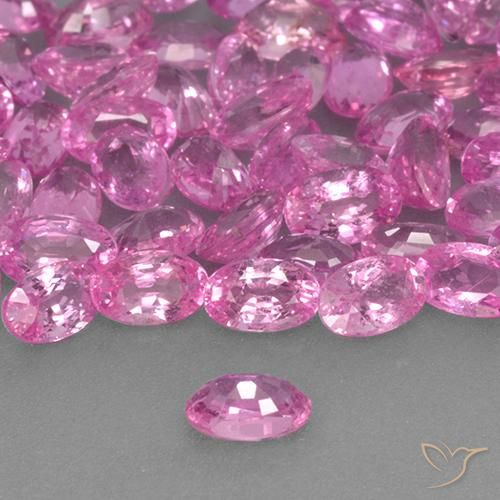 Safira rosa médio Natural 0.31ct, oval, VS