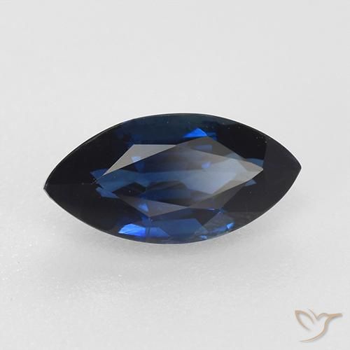 Safira Crepúsculo Azul Natural 0.80ct, Marquesa, VVS-VS
