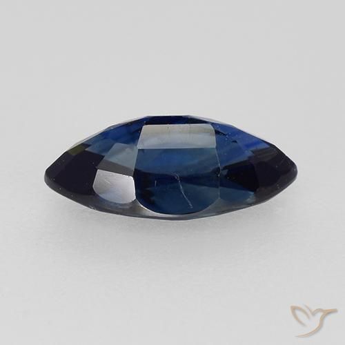 Safira Crepúsculo Azul Natural 0.80ct, Marquesa, VVS-VS