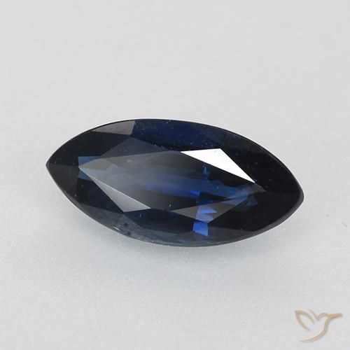 Safira Crepúsculo Azul Natural 0.73ct, Marquesa, VVS-VS