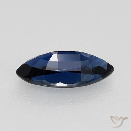 Safira Crepúsculo Azul Natural 0.73ct, Marquesa, VVS-VS
