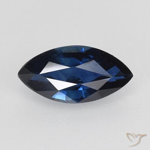 0.72ct Natural Crepúsculo Azul Safira, Marquesa, VVS-VS