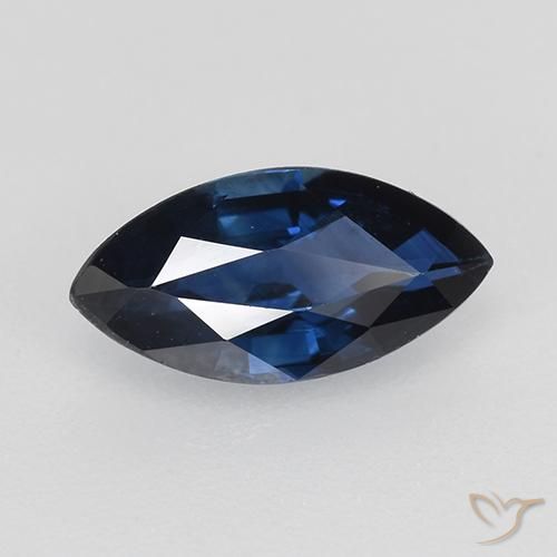 Safira Crepúsculo Azul Natural 0.72ct, Marquesa, VVS-VS