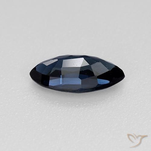 Safira Azul escuro Natural 0.73ct, Marquesa, VVS-VS