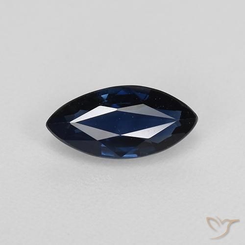 0.74ct Natural Azul-marinho Safira, Marquesa, VVS-VS