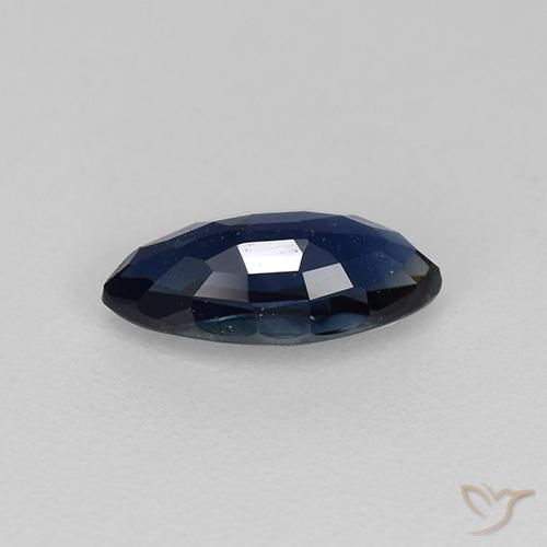 Safira Azul-marinho Natural 0.74ct, Marquesa, VVS-VS