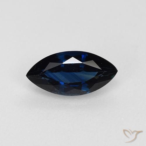 0.73ct Natural Crepúsculo Azul Safira, Marquesa, VVS-VS