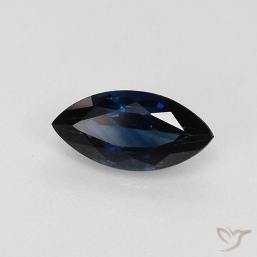 Safira Crepúsculo Azul Natural 0.73ct, Marquesa, VVS-VS