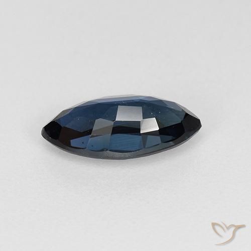 Safira Azul escuro Natural 0.84ct, Marquesa, VVS-VS