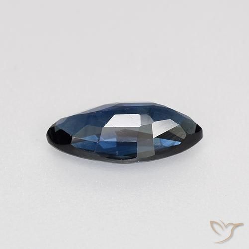 Safira azul real Natural 0.68ct, Marquesa, VVS-VS