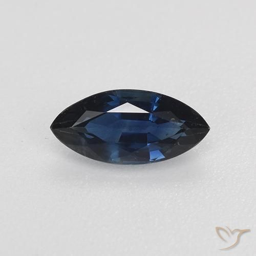 0.70ct Natural azul real Safira, Marquesa, VVS-VS