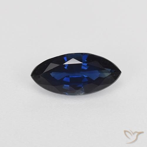 0.64ct Natural Crepúsculo Azul Safira, Marquesa, VVS-VS