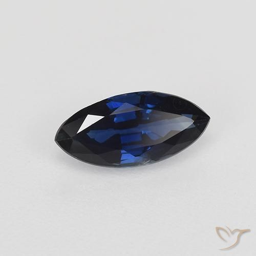 Safira Crepúsculo Azul Natural 0.64ct, Marquesa, VVS-VS