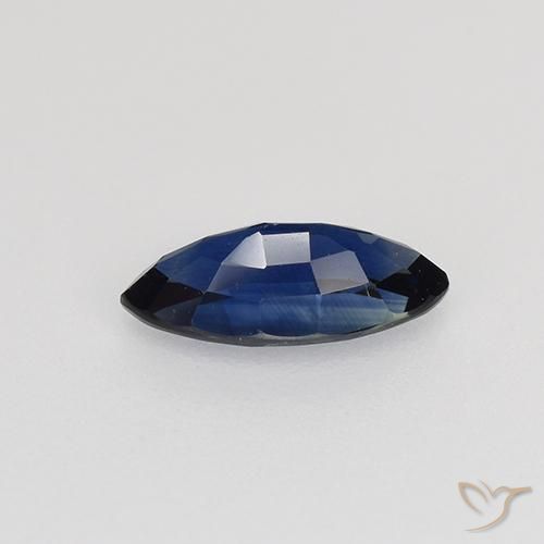 Safira Crepúsculo Azul Natural 0.64ct, Marquesa, VVS-VS