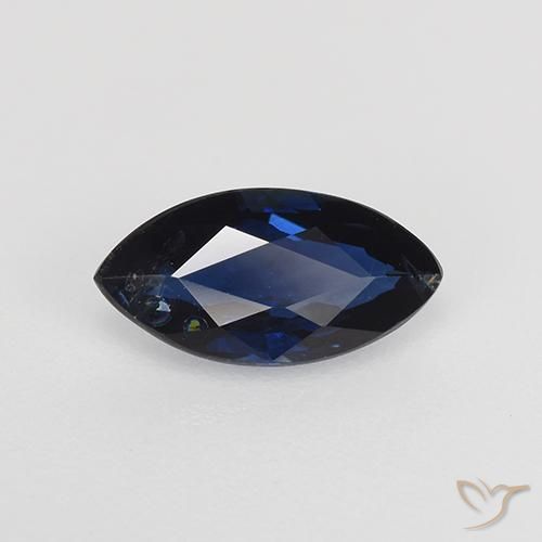 Safira Crepúsculo Azul Natural 0.72ct, Marquesa, VVS-VS