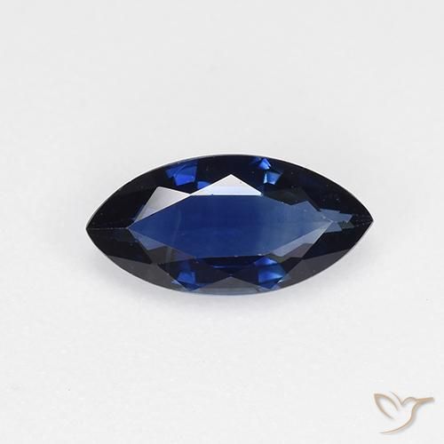 0.68ct Natural Crepúsculo Azul Safira, Marquesa, VVS-VS
