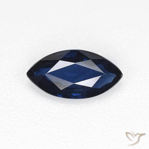 0.66ct Natural Crepúsculo Azul Safira, Marquesa, VVS-VS