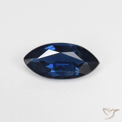 0.58ct Natural Crepúsculo Azul Safira, Marquesa, VVS-VS