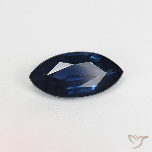 Safira Crepúsculo Azul Natural 0.58ct, Marquesa, VVS-VS