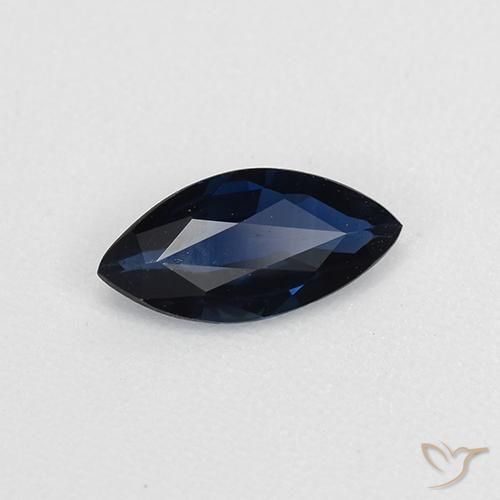 Safira Azul profundo Natural 0.47ct, Marquesa, VVS-VS
