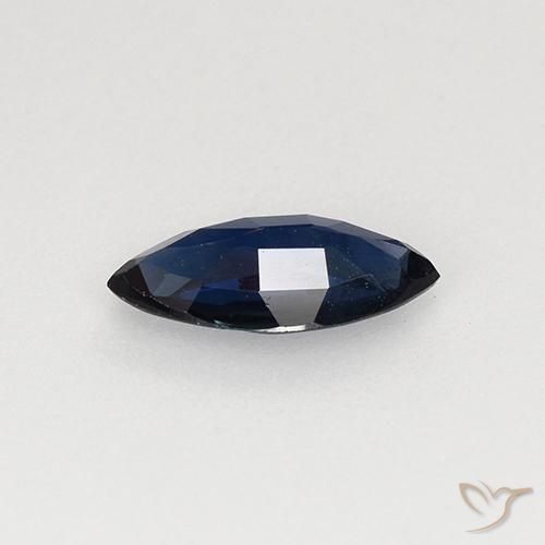 Safira Azul profundo Natural 0.47ct, Marquesa, VVS-VS