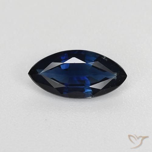 0.68ct Natural Crepúsculo Azul Safira, Marquesa, VVS-VS