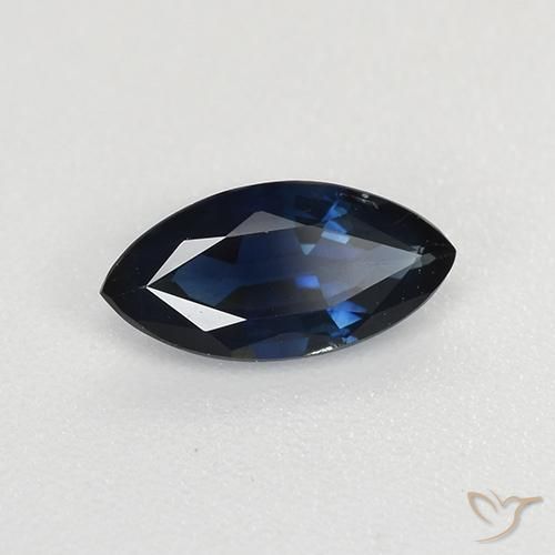 Safira Crepúsculo Azul Natural 0.68ct, Marquesa, VVS-VS