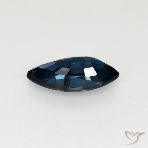 Safira Azul escuro Natural 0.71ct, Marquesa, VVS-VS