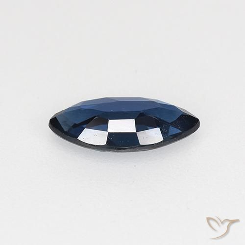 Safira Azul escuro Natural 0.56ct, Marquesa, VVS-VS