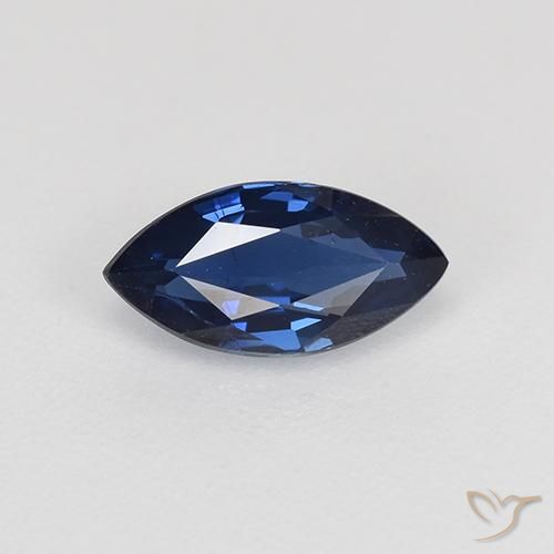 0.74ct Natural Crepúsculo Azul Safira, Marquesa, VVS-VS