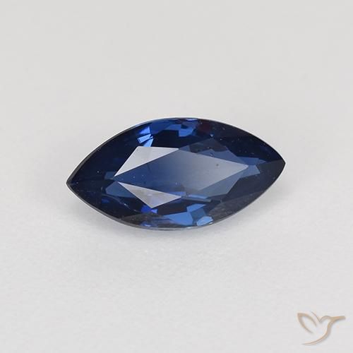 Safira Crepúsculo Azul Natural 0.74ct, Marquesa, VVS-VS