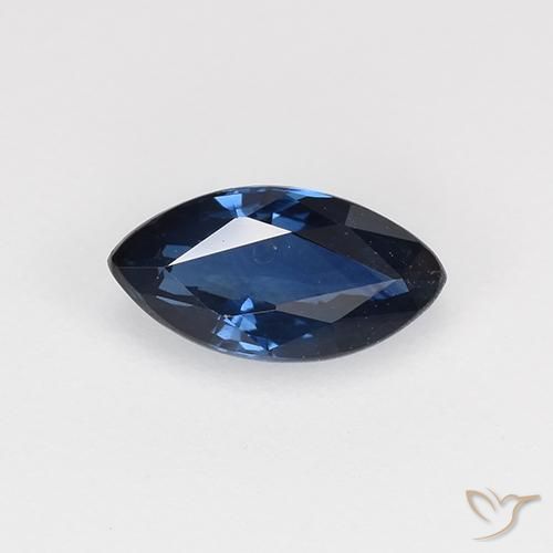 0.70ct Natural azul real Safira, Marquesa, VVS-VS