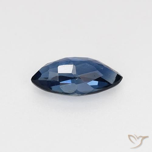 Safira azul real Natural 0.70ct, Marquesa, VVS-VS